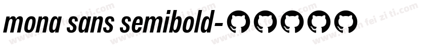 mona sans semibold字体转换